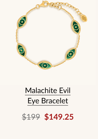 Malachite Evil Eye Bracelet