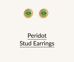Peridot Stud Earrings