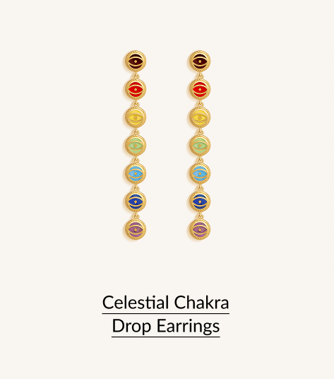 Celestial Chakra Drop Earrings