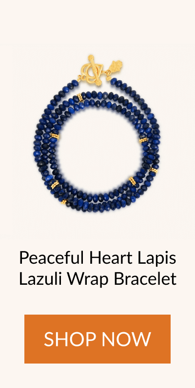 Peaceful Heart Lapis Lazuli Wrap Bracelet | SHOP NOW