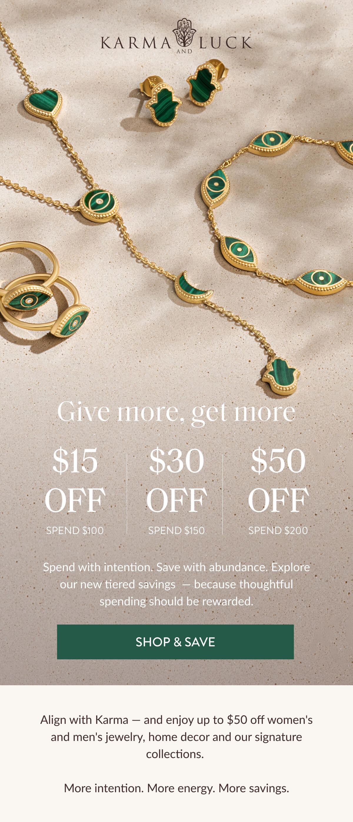 Give more, get more - SHOP & SAVE