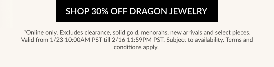 SHOP 30% OFF DRAGON JEWELRY