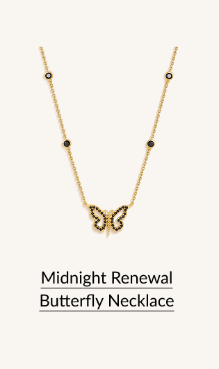 Midnight Renewal Butterfly Necklace