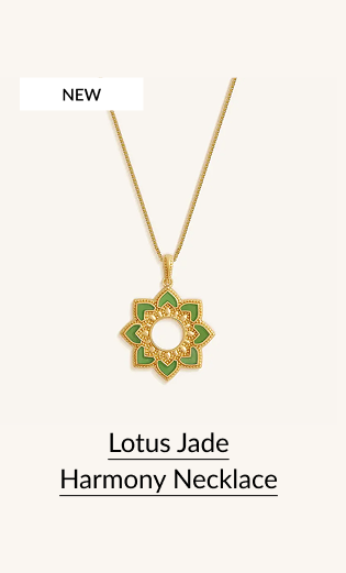 NEW Lotus Jade Harmony Necklace