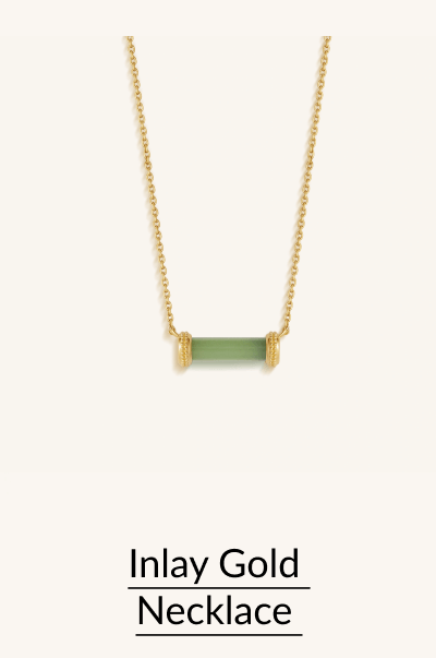 Inlay Gold Necklace