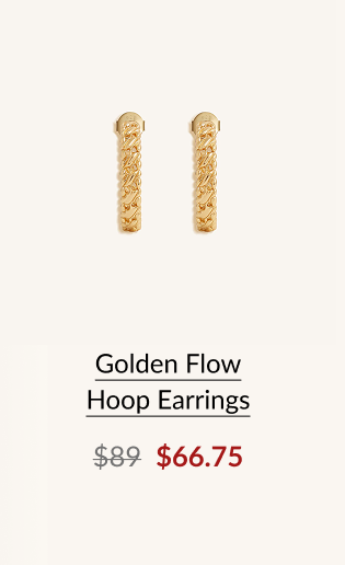 Golden Flow Hoop Earrings