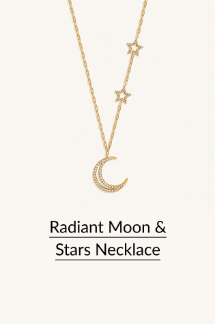 Radiant Moon & Stars Necklace