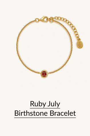 Ruby July Birthstone Bracelet