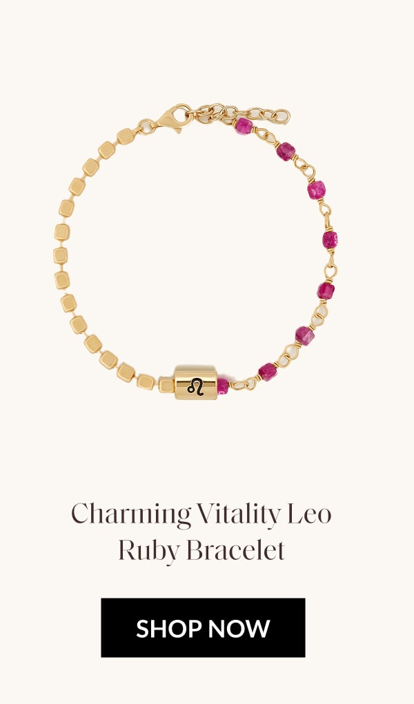 Charming Vitality Leo Ruby Bracelet