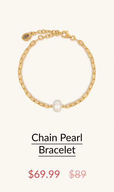 Chain Pearl Bracelet