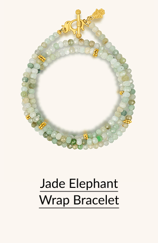 Jade Elephant Wrap Bracelet