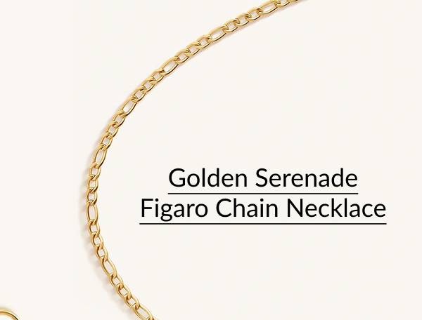Golden Serenade Figaro Chain Necklace