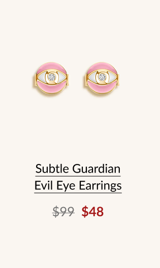 Subtle Guardian Evil Eye Earrings