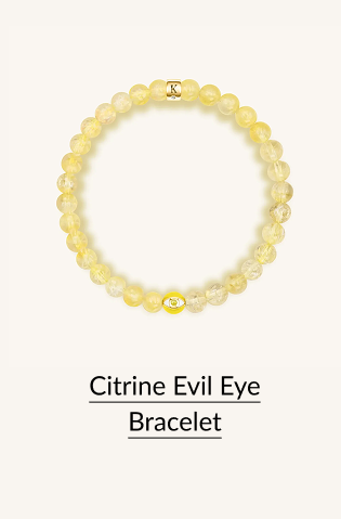 Citrine Evil Eye Bracelet