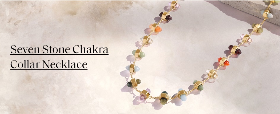 Seven Stone Chakra Collar Necklace