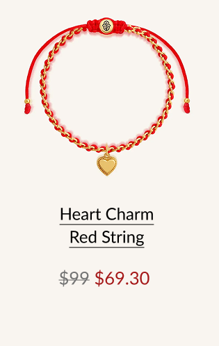 Heart Charm Red String