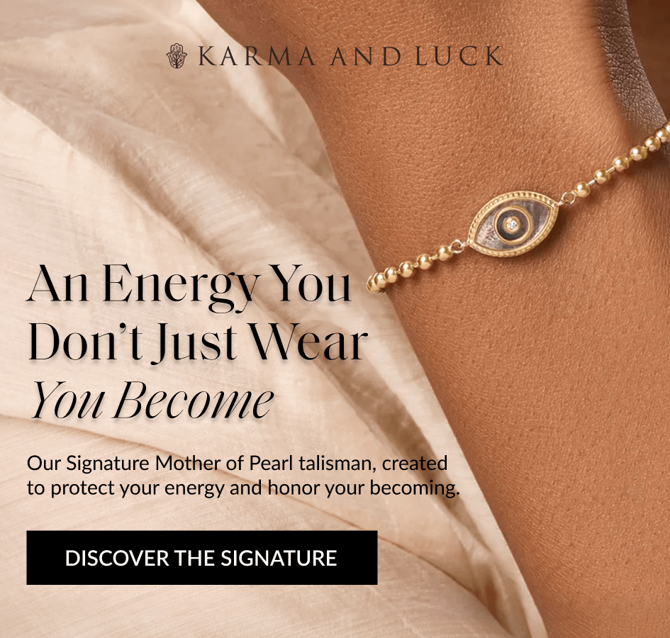An Energy You Don't Just Wear You Become Our Signature Mother of Pearl talisman, created to protect your energy and honor your becoming. DISCOVER THE SIGNATURE