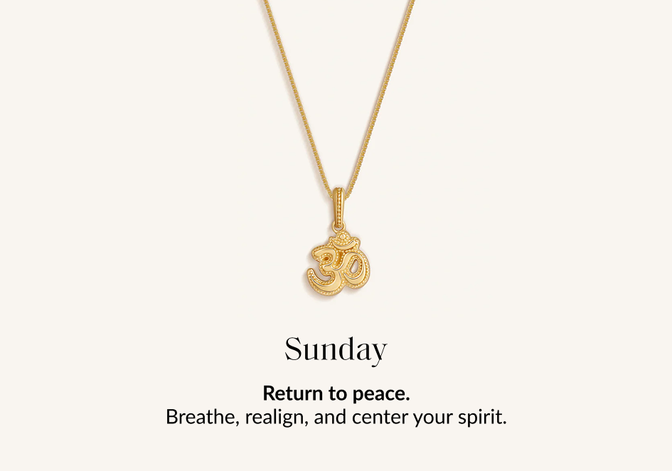 Sunday Return to peace. Breathe, realign, and center your spirit.