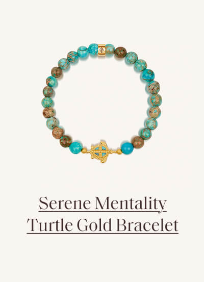 Serene Mentality Turtle Gold Bracelet