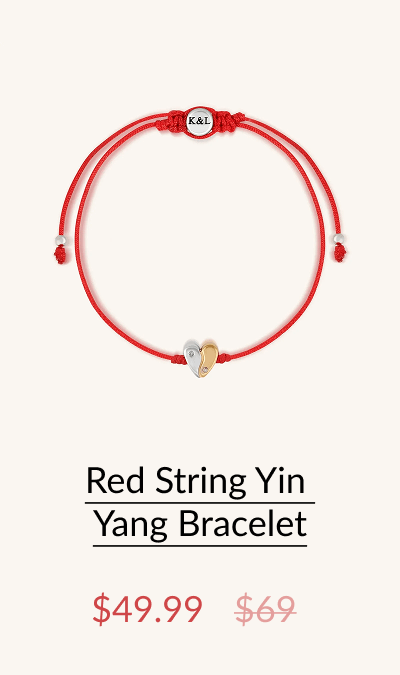 Red String Yin Yang Bracelet