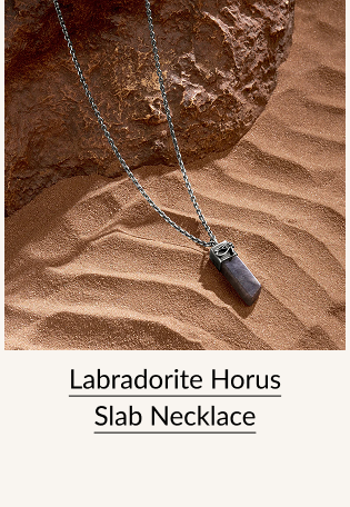 Labradorite Horus Slab Necklace