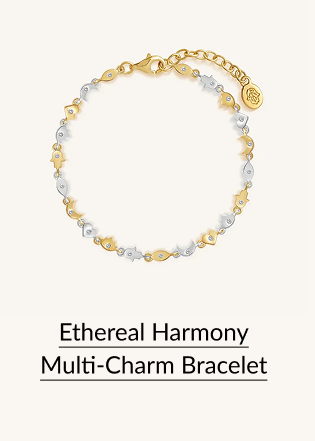 Ethereal Harmony Multi-Charm Bracelet