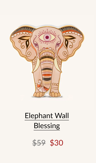 Wise Resilience Elephant Wall Blessing
