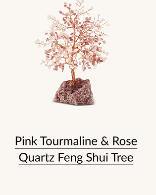 Pink Tourmaline & Rose Quartz Feng Shui Tree