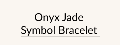 Onyx Jade Symbol Bracelet