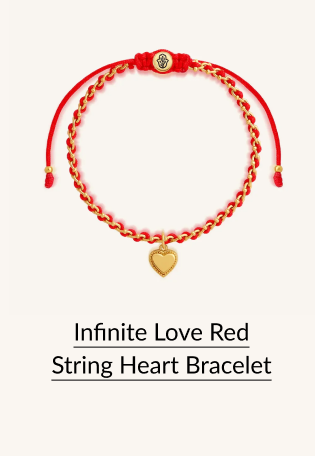 Infinite Love Red String Heart Bracelet