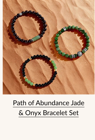 Path of Abundance Jade & Onyx Bracelet Set