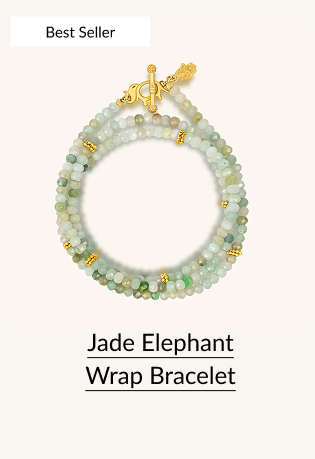 Jade Elephant Wrap Bracelet