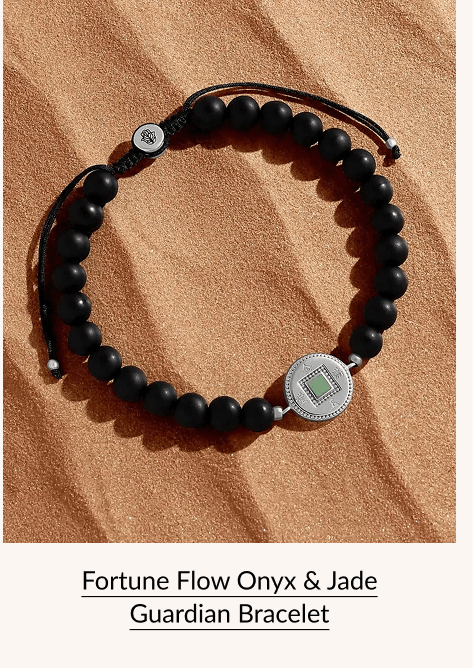 Fortune Flow Onyx & Jade Guardian Bracelet