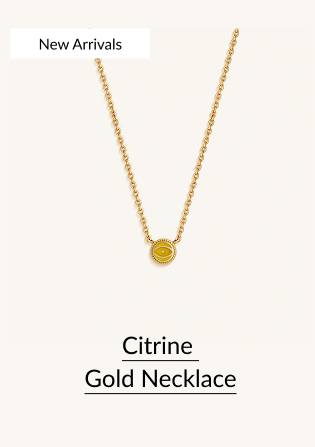 Citrine Gold Necklace