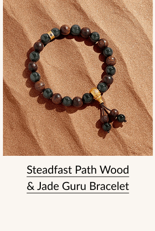 Steadfast Path Wood & Jade Guru Bracelet