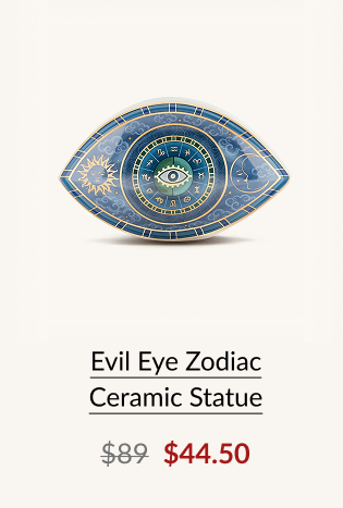 Evil Eye Zodiac Ceramic Statue