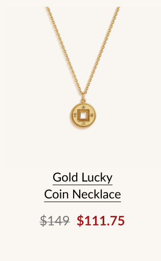 Gold Lucky Coin Necklace
