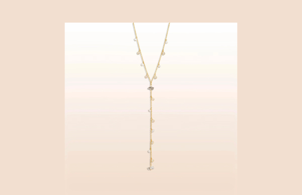 Diamond Mind Gold Rosary Necklace