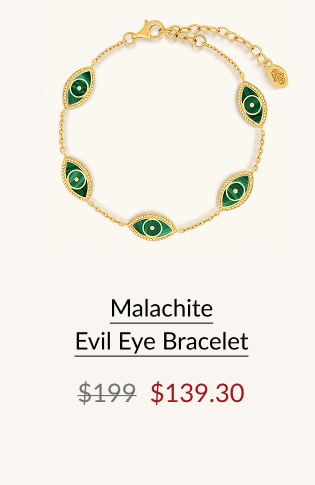 Malachite Evil Eye Bracelet