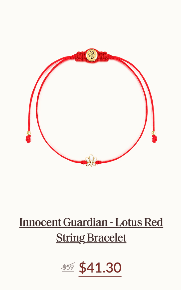 Innocent Guardian - Lotus Red String Bracelet