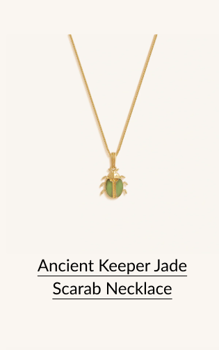 Ancient Keeper Jade Scarab Necklace