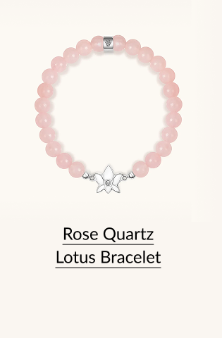 Rose Quartz Lotus Bracelet