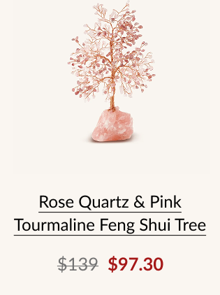 Rose Quartz & Pink Tourmaline Feng Shui Tree