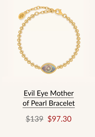 Evil Eye Mother of Pearl Bracelet