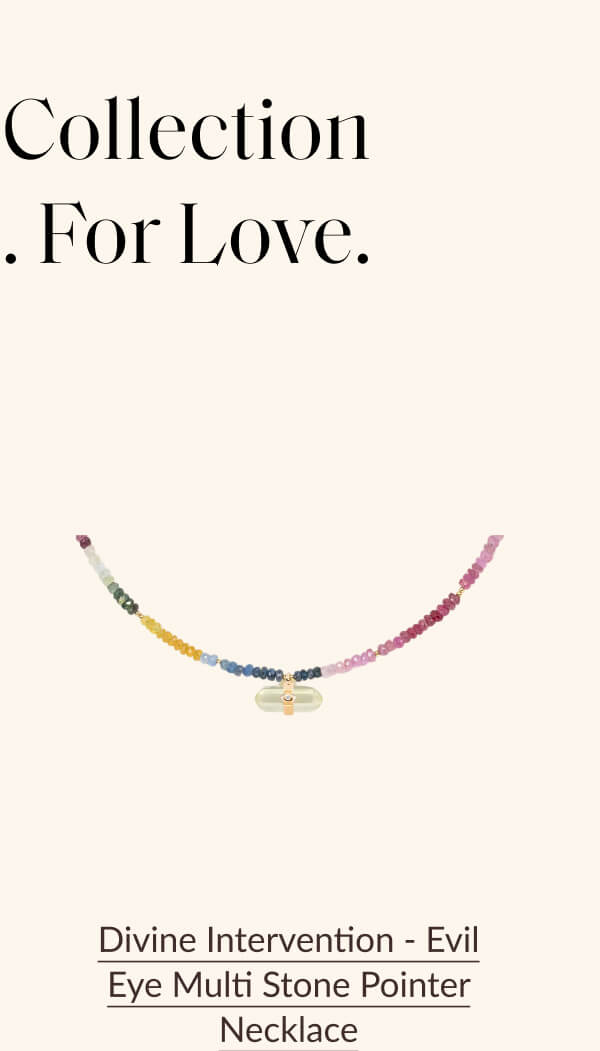 Divine Intervention - Evil Eye Multi Stone Pointer Necklace