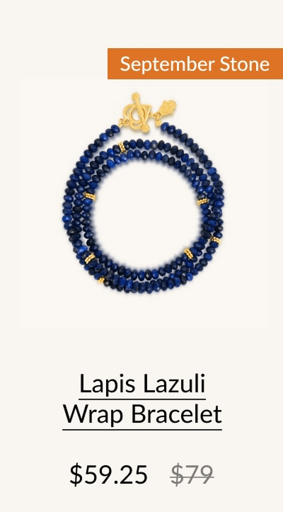 Lapis Lazuli Wrap Bracelet