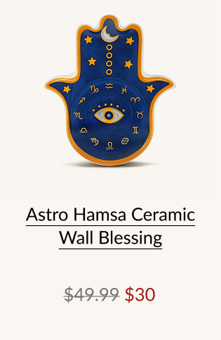 Astro Hamsa Ceramic Wall Blessing