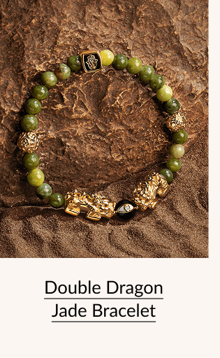 Double Dragon Jade Bracelet