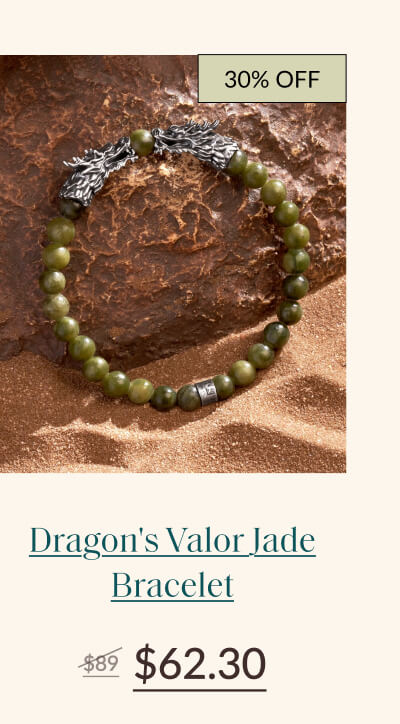 Dragon's Valor Jade Bracelet