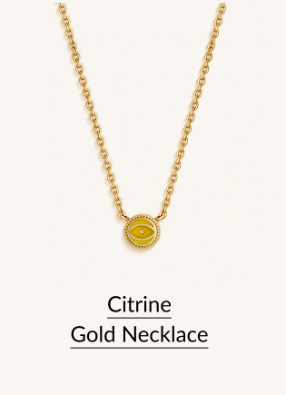 Citrine Gold Necklace